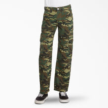 Boys&#39; Relaxed Fit Camo Cargo Pants - Olive Camo &#40;OLC&#41;