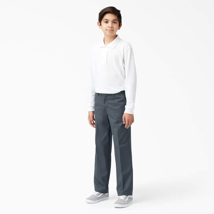 Boys' Classic Fit Pants, 4-20 - Charcoal Gray (CH) image number 4