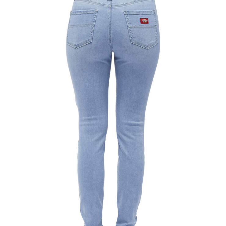 Dickies Girl Juniors' 5-Pocket High Rise Skinny Jeans - LIGHT STONE WASH (LSN) image number 2