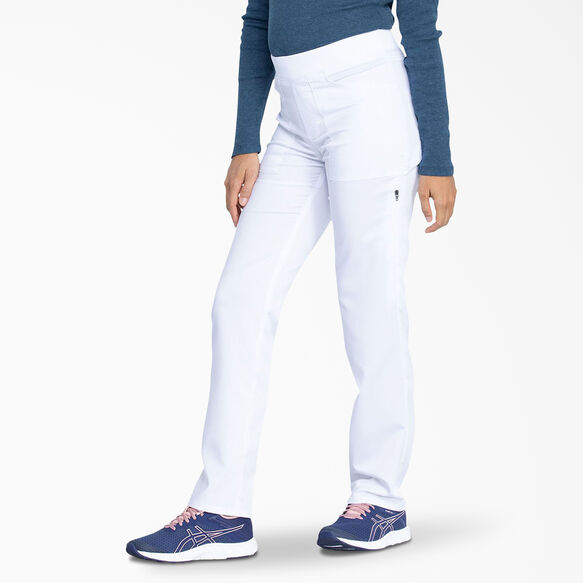Women&#39;s Balance Tapered Leg Scrub Pants - White &#40;DWH&#41;