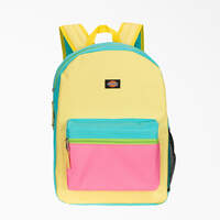 Pink Colorblock Student Backpack - Lemon Yellow (LE)