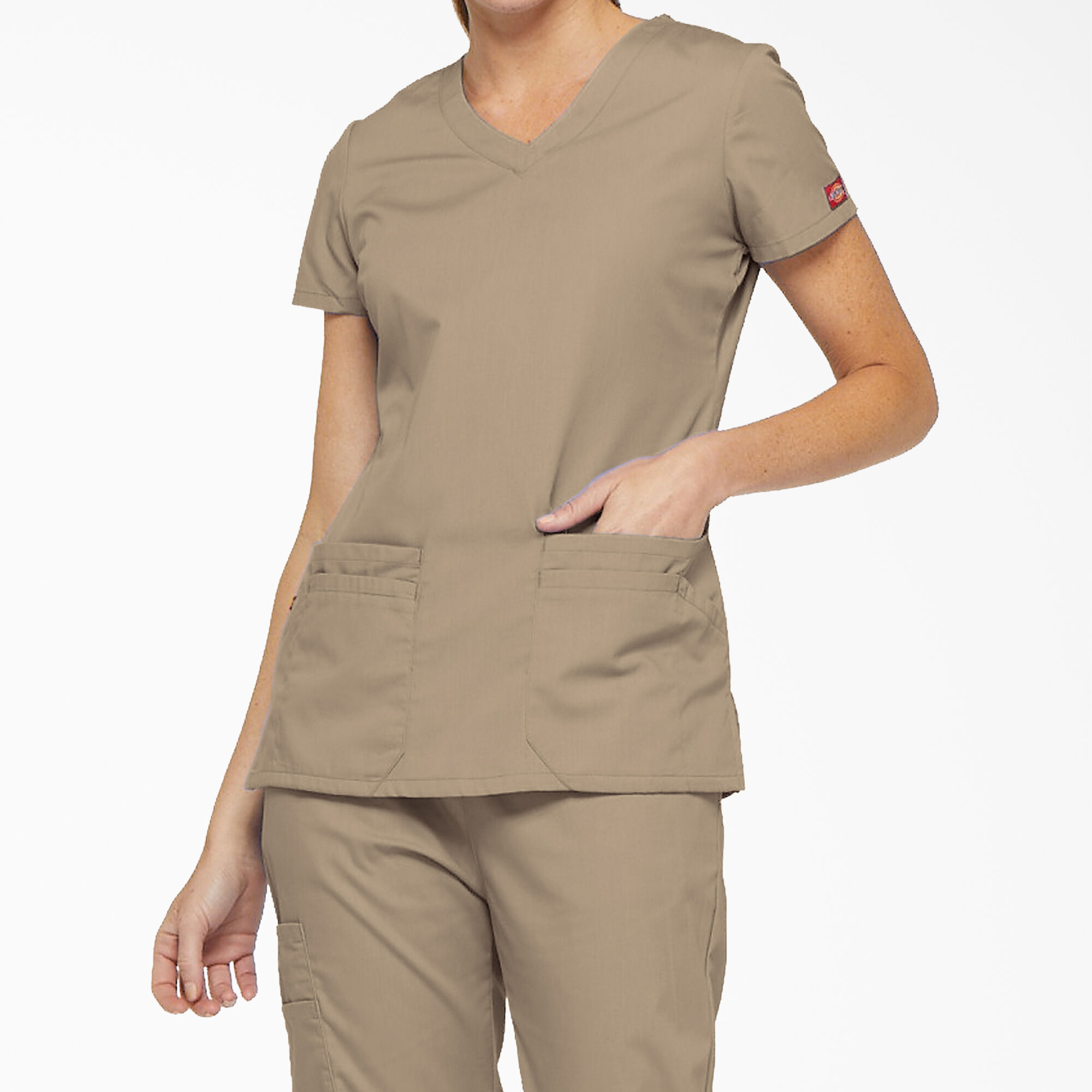 Scrub Tops For Women Dickies Tan Dickies US