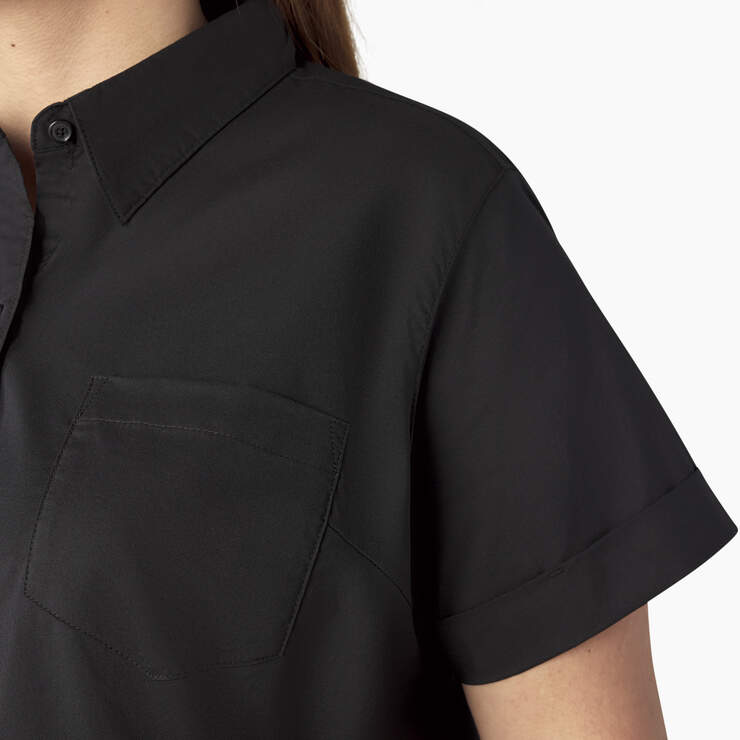 Women’s Plus Button-Up Shirt - Black (BK) image number 9