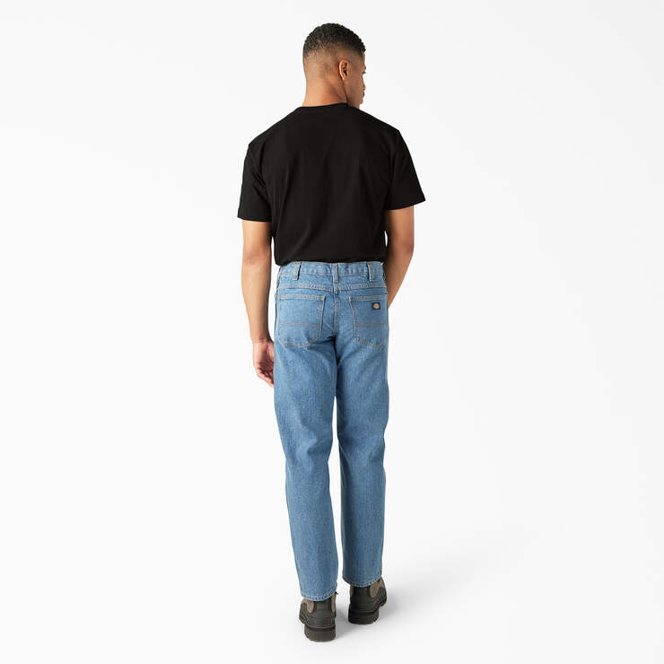 Regular Fit Jeans - Stonewashed Indigo Blue (SNB) image number 9