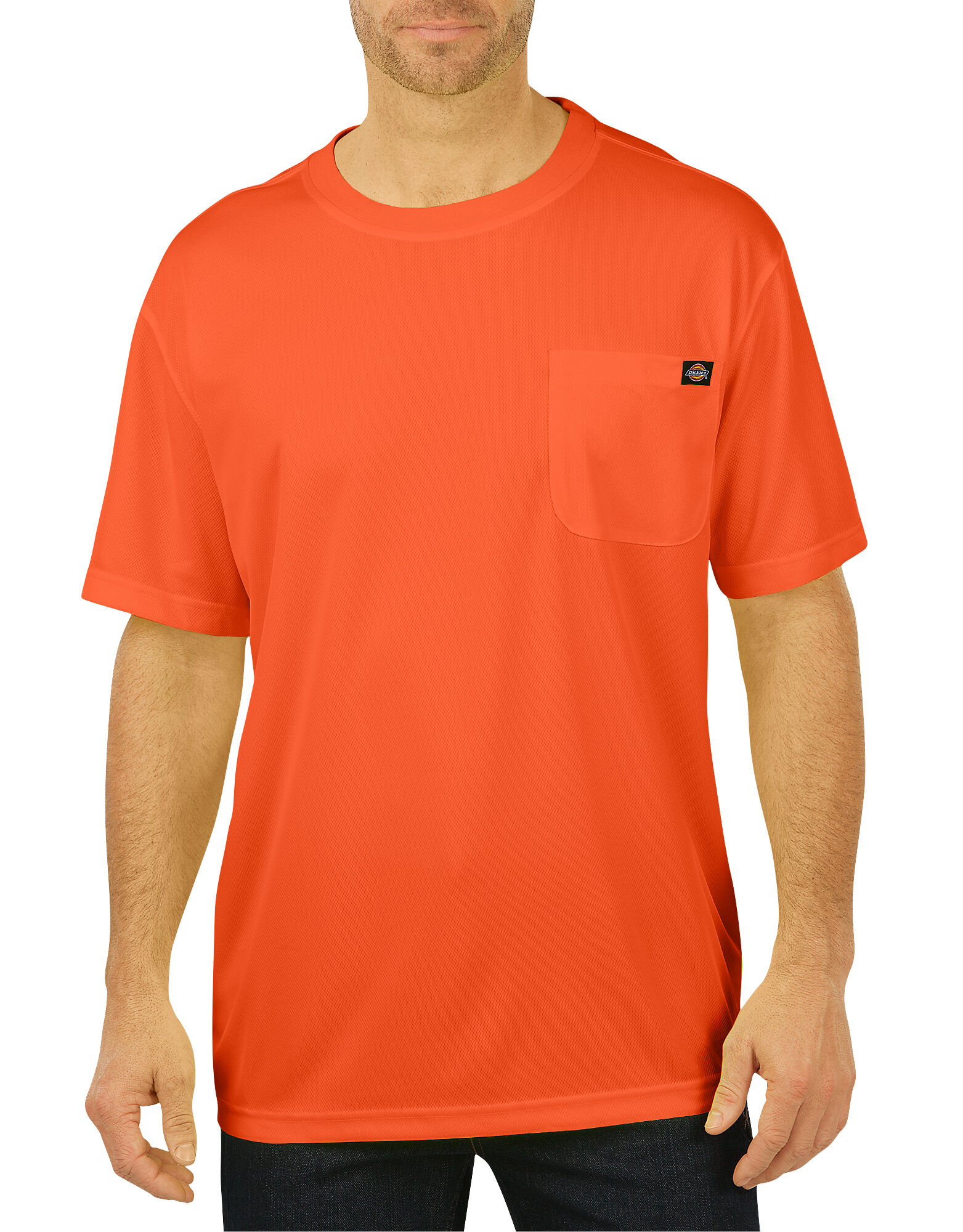 Enhanced Visibility Short Sleeve Pocket T-Shirt | Mens High Visibility ...