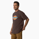 Short Sleeve Tri-Color Logo Graphic T-Shirt - Chocolate Brown &#40;CB&#41;
