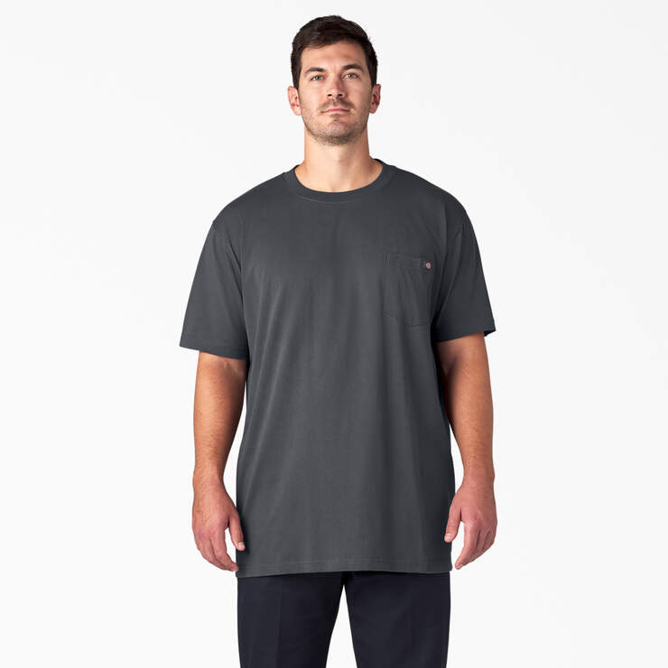 Heavyweight Short Sleeve Pocket T-Shirt - Charcoal Gray (CH) image number 5