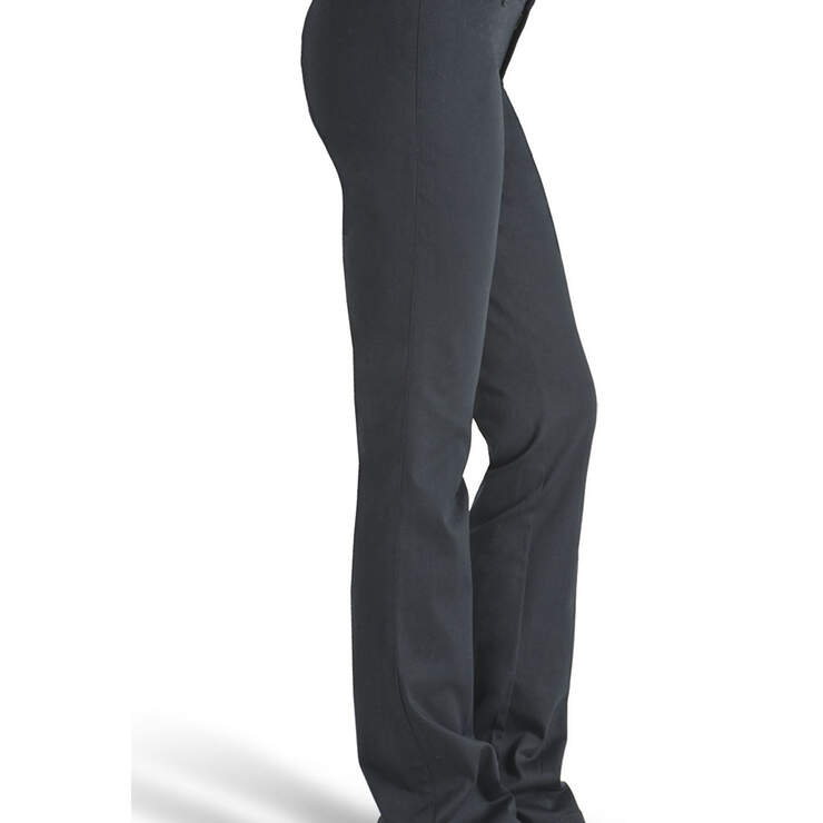 Dickies Girl Juniors' Dealer No Pocket Straight Leg Pants - Black (BLK) image number 3