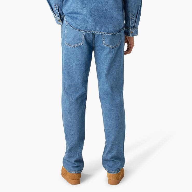 Houston Relaxed Fit Jeans - Chambray Light Blue (CLB) image number 2