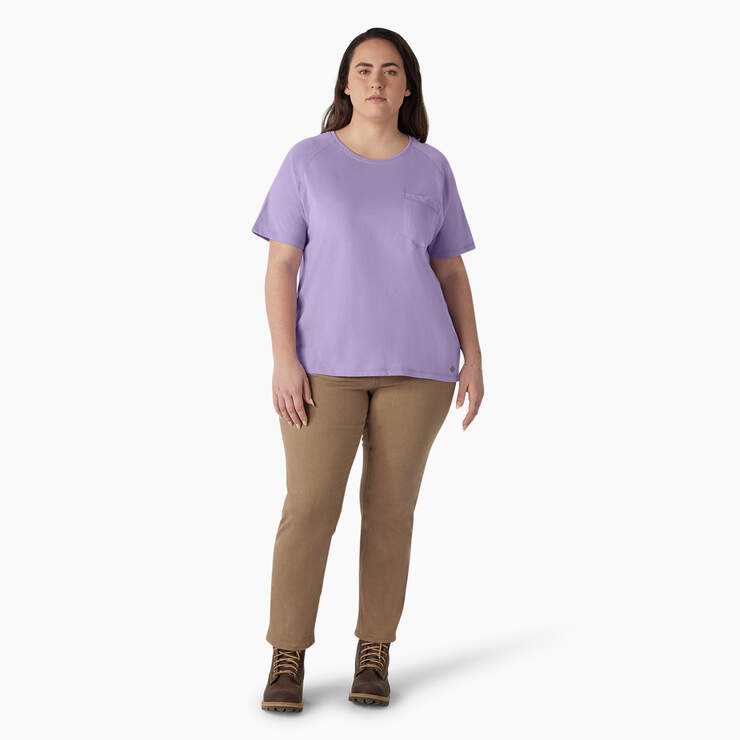 Women's Plus Cooling Short Sleeve Pocket T-Shirt - Purple Rose (UR2) image number 4