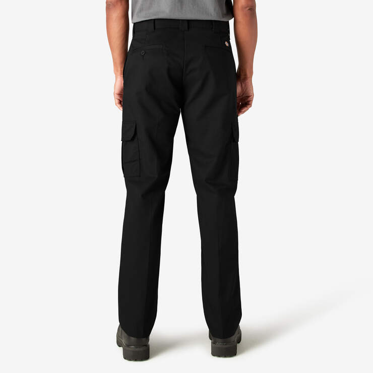 FLEX Regular Fit Cargo Pants - Black (BK) image number 2