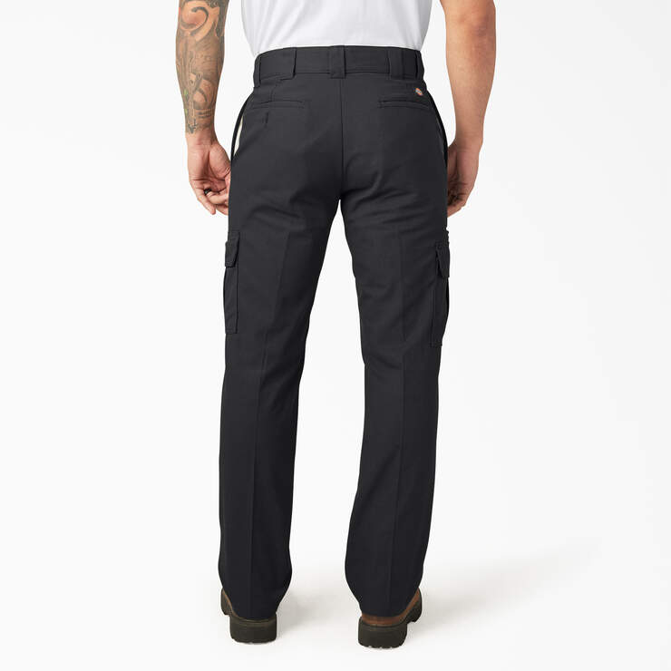 FLEX Regular Fit Cargo Pants - Black (BK) image number 2