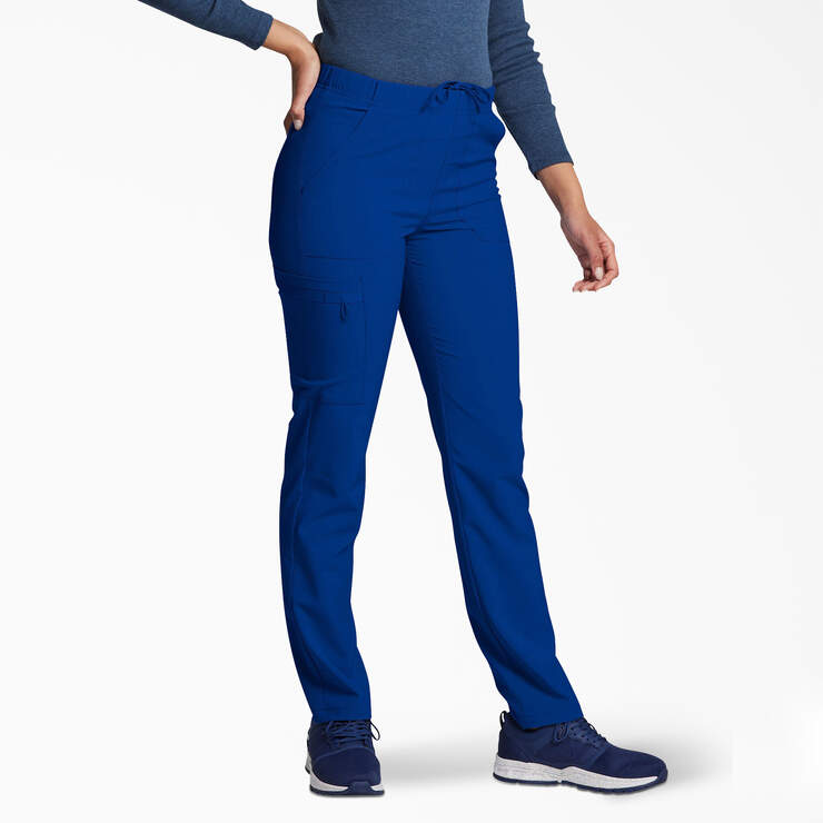 Unisex EDS Essentials Natural Rise Tapered Leg Scrub Pants - Galaxy Blue (GBL) image number 4