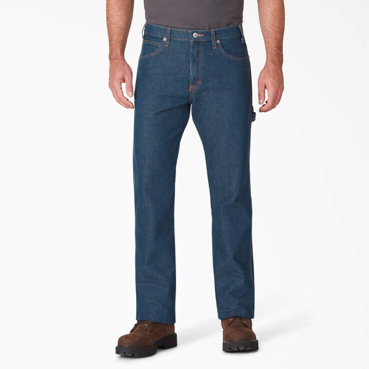 FLEX Regular Fit Carpenter Jeans - Stonewashed Indigo Blue (SNB) image number 1