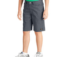 Boys' Slim Fit 5-Pocket Twill Shorts, 8-20 - Charcoal Gray (CH)