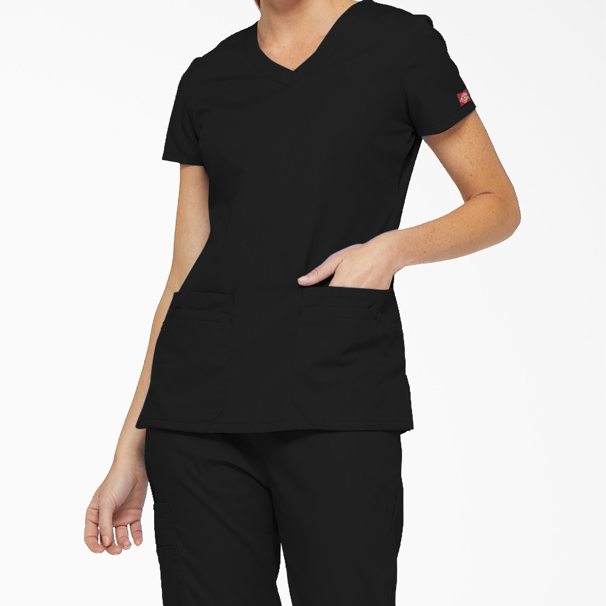 Women's EDS Signature Junior Fit V-Neck Scrub Top | Dickies