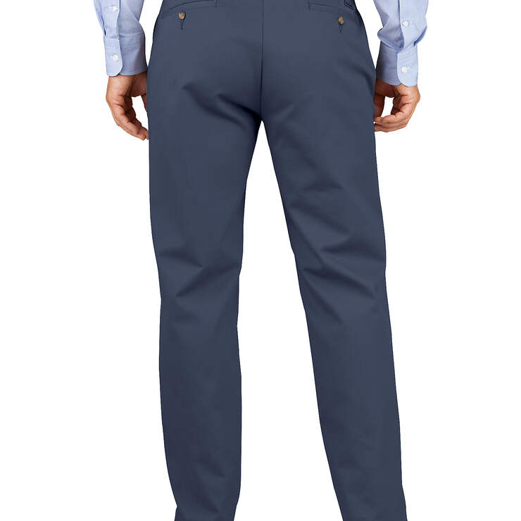 Relaxed Fit Tapered Leg Comfort Waist Khaki Pants - Rinsed Dark Navy (RDN) image number 2