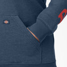Women&#39;s Plus Heavyweight Logo Sleeve Hoodie - Heather Navy &#40;NVH&#41;