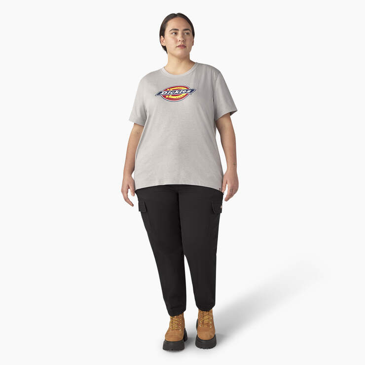 Women's Plus Heavyweight Logo T-Shirt - Heather Gray (H2) image number 5