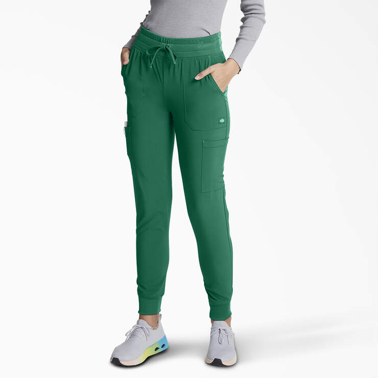 Women's EDS Essentials Jogger Scrub Pants - Hunter Green (HTR) image number 1