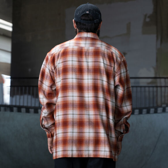Ronnie Sandoval Brushed Flannel Shirt - Burnt Ombre Plaid &#40;OB2&#41;