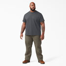 Heavyweight Short Sleeve Henley T-Shirt - Charcoal Gray &#40;CH&#41;