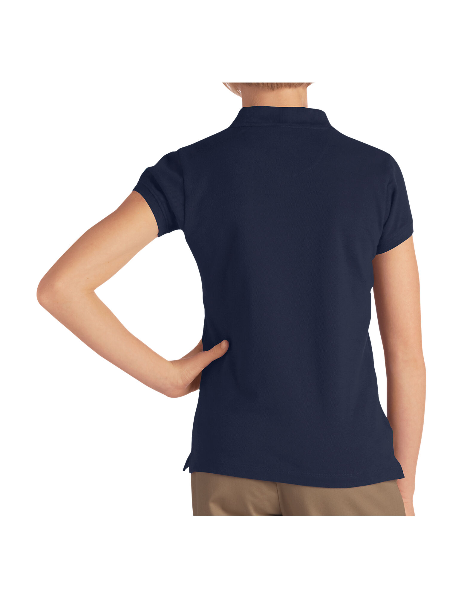 Small Dark Navy Dickies Little Boys Short Sleeve Pique Polo Shirt 4