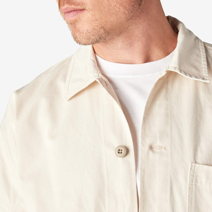 Dickies 1922 Drop Shoulder Shirt Jacket - Rinsed Natural (RNT) image number 7