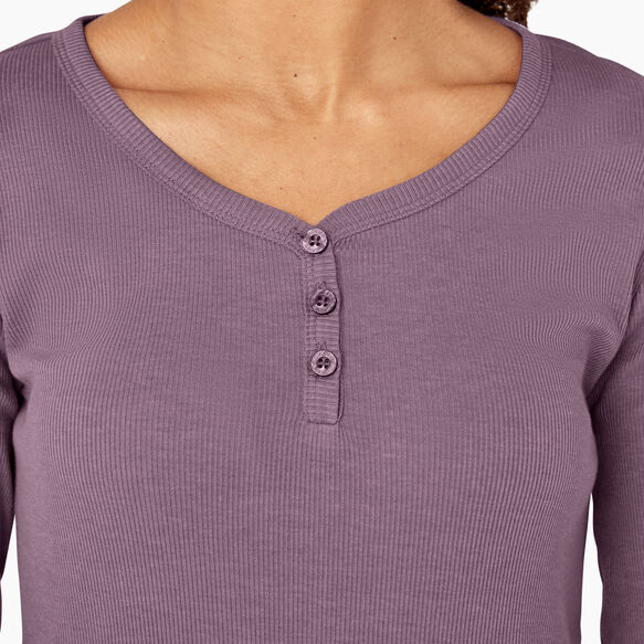 Women&#39;s Henley Long Sleeve Shirt - Grapeade &#40;GSD&#41;