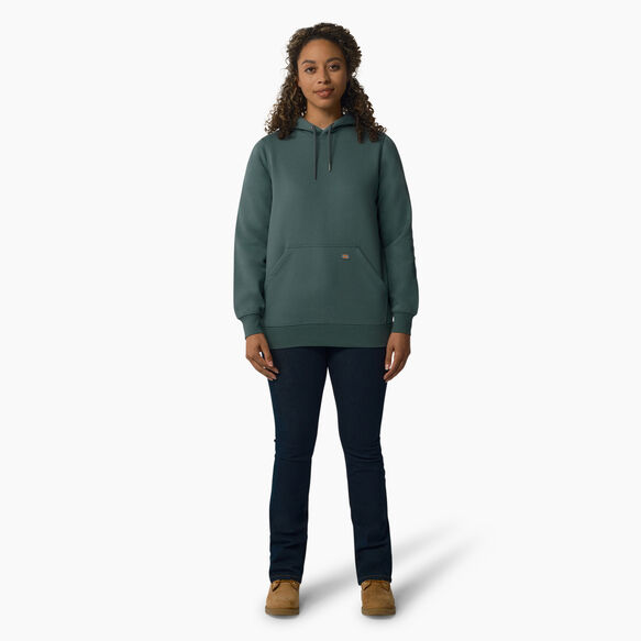 Women&#39;s Heavyweight Logo Sleeve Hoodie - Lincoln Green &#40;LN&#41;
