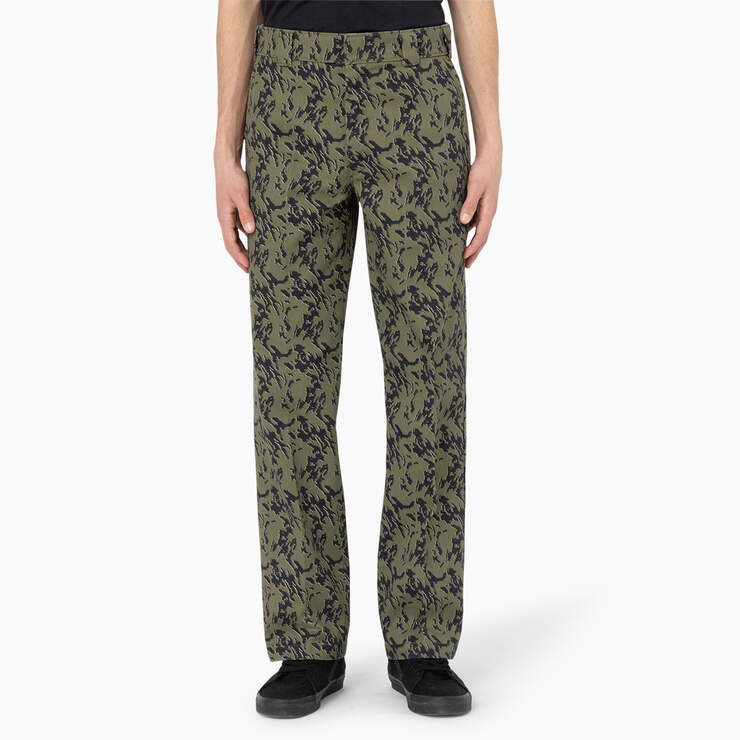 Drewsey Relaxed Fit Work Pants - Military Green Glitch Camo (MPE) image number 1