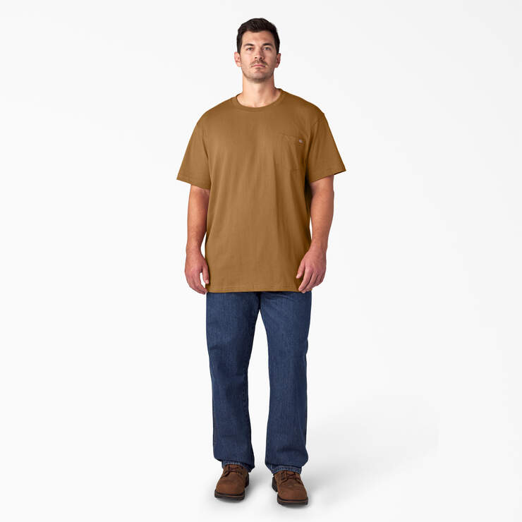 Heavyweight Short Sleeve Pocket T-Shirt - Brown Duck (BD) image number 9