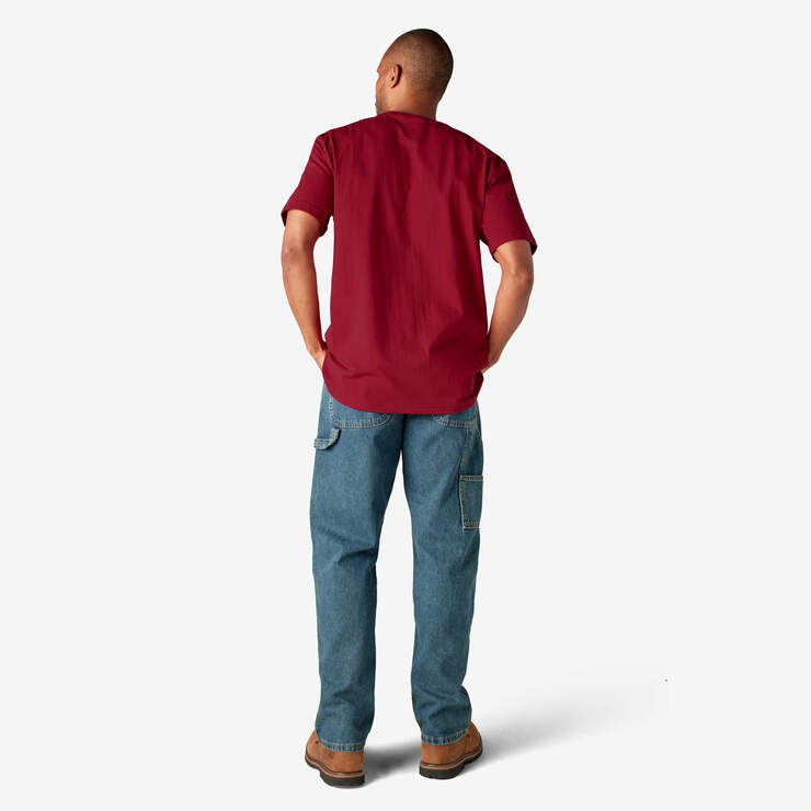 Heavyweight Short Sleeve Pocket T-Shirt - English Red (ER) image number 10
