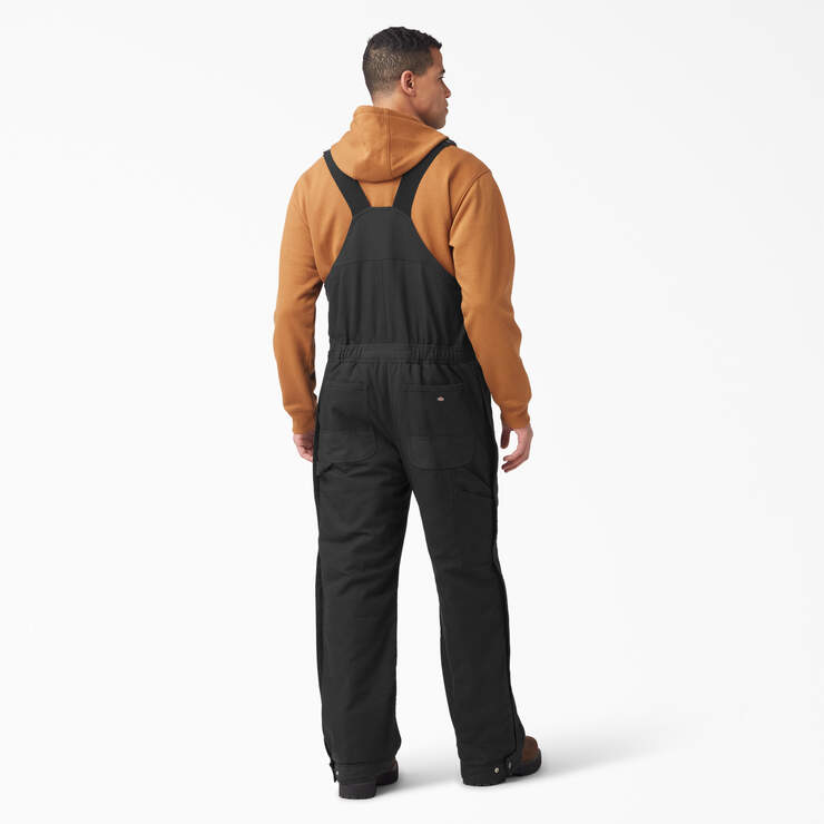 DuraTech Renegade FLEX Insulated Bib Overalls - Black (BK) image number 2