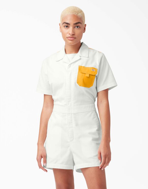Women&#39;s Ripstop Short Sleeve Coveralls - Rinsed Cloud &#40;R2C&#41;