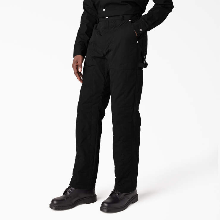 Dickies Premium Collection Quilted Utility Pants - Black (BKX) image number 3
