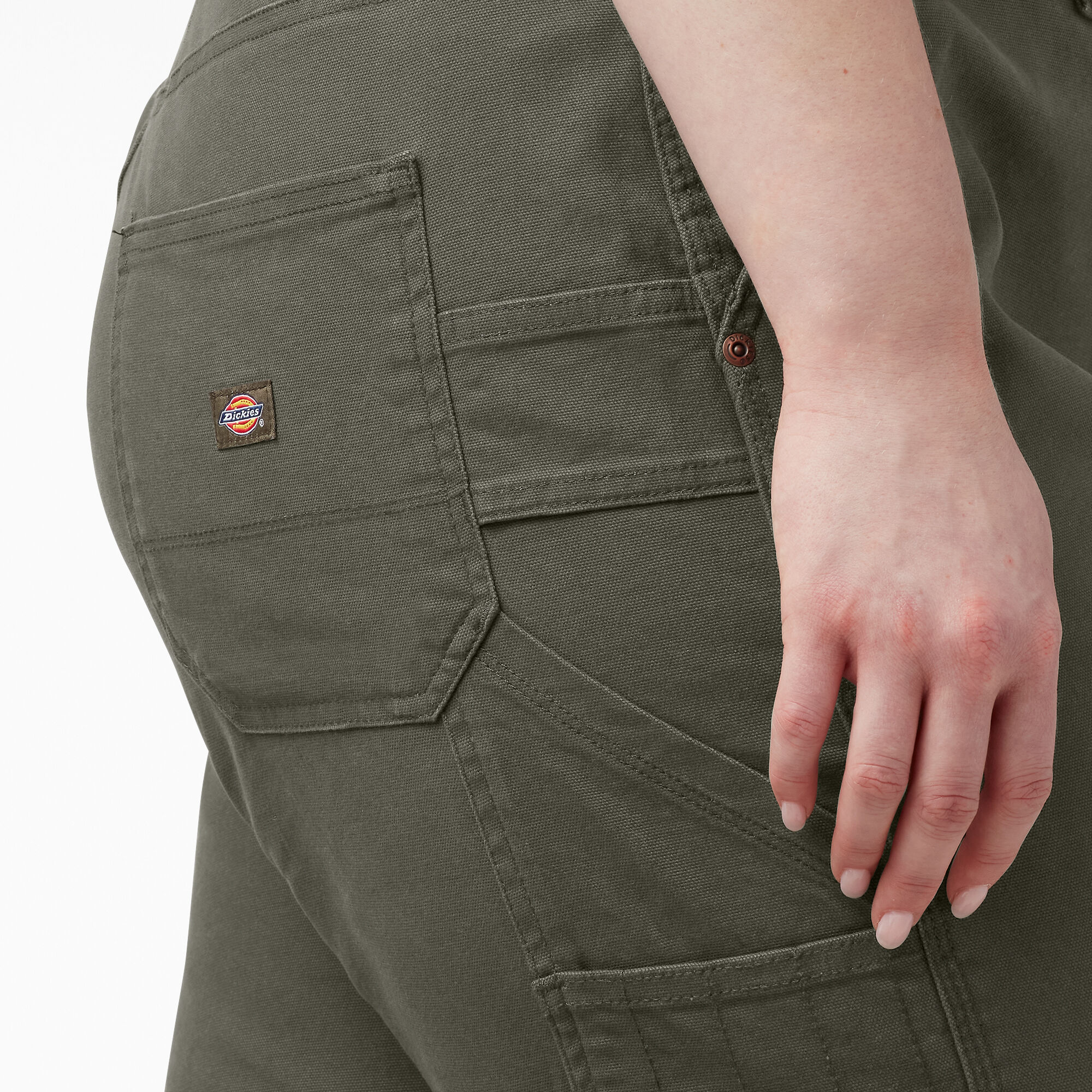 Women's Plus FLEX Relaxed Straight Fit Duck Carpenter Pants
