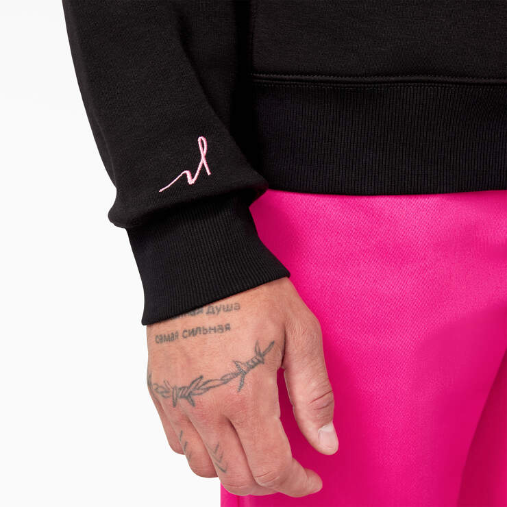 Breast Cancer Awareness Logo Hoodie - Black (KBK) image number 13