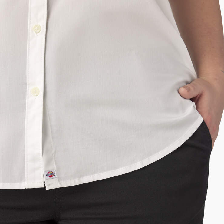 Women’s Plus Button-Up Shirt - White (WH) image number 8