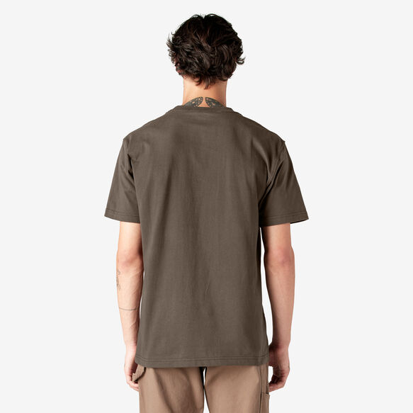 Heavyweight Short Sleeve Pocket T-Shirt - Chocolate Brown &#40;CB&#41;