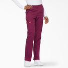 Women&#39;s EDS Signature Tapered Leg Cargo Scrub Pants - Wine &#40;WIN&#41;