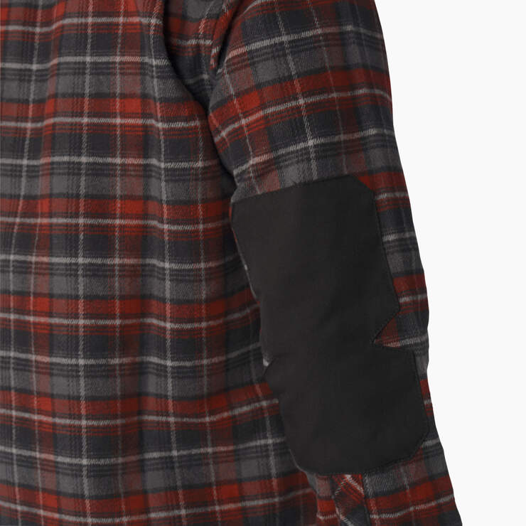 Heavyweight Brawny Flannel Shirt - Burgundy Plaid (G2Y) image number 5