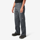 Loose Fit Double Knee Work Pants - Charcoal Gray &#40;CH&#41;