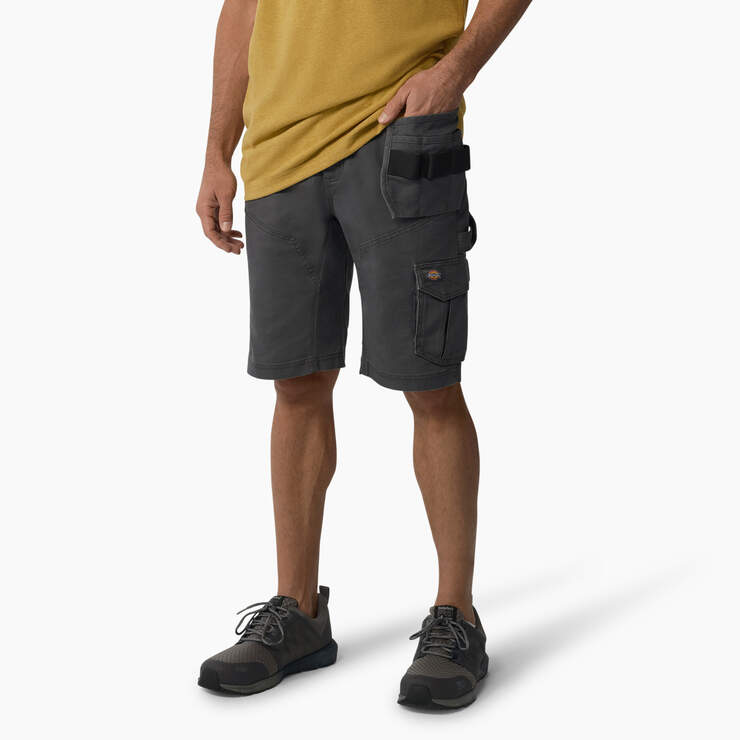 FLEX Temp-iQ® 365 Regular Fit Tech Duck Shorts, 11" - Rinsed Slate (RSL) image number 3