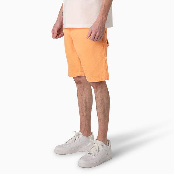 Stonewashed Duck Carpenter Shorts, 11&quot; - Stonewashed Papaya Smoothie &#40;SPS&#41;