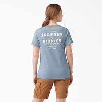 Traeger x Dickies Women's Pocket T-Shirt - Fog Blue (FE)