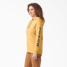 Women&#39;s Heavyweight Logo Sleeve Hoodie - Orange Glow &#40;OG3&#41;
