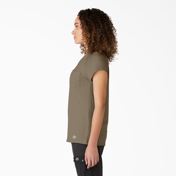 Women&#39;s Cooling Short Sleeve T-Shirt - Military Green Heather &#40;MLD&#41;