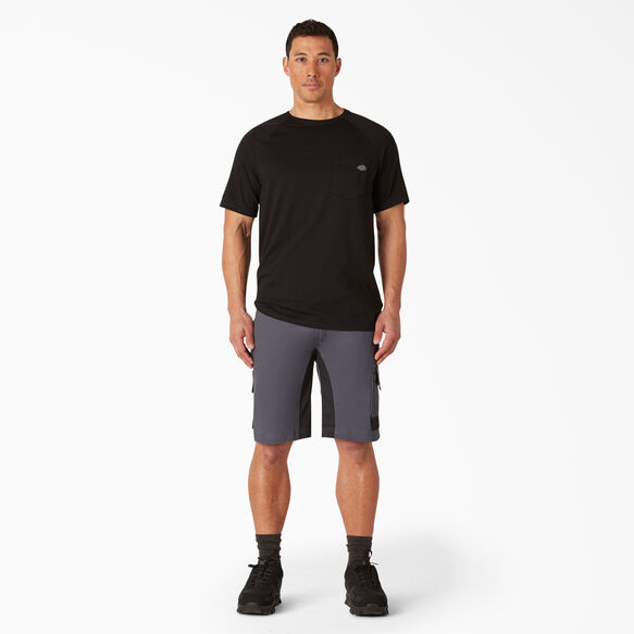 Performance Workwear GDT Cargo Shorts, 11&quot; - Grey Black &#40;UEB&#41;