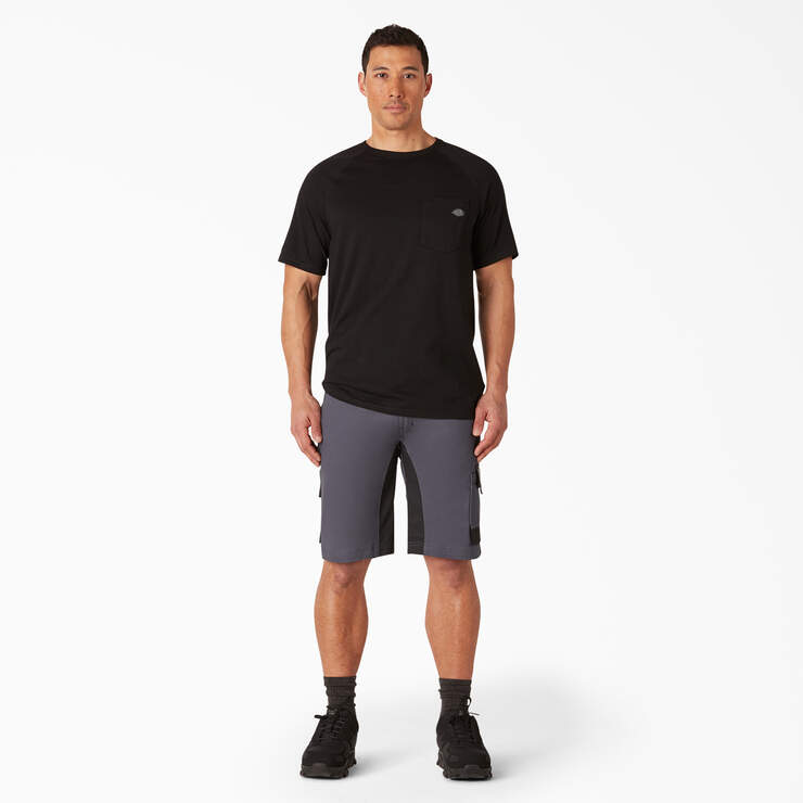 FLEX Performance Workwear GDT Cargo Shorts, 11" - Grey Black (UEB) image number 4